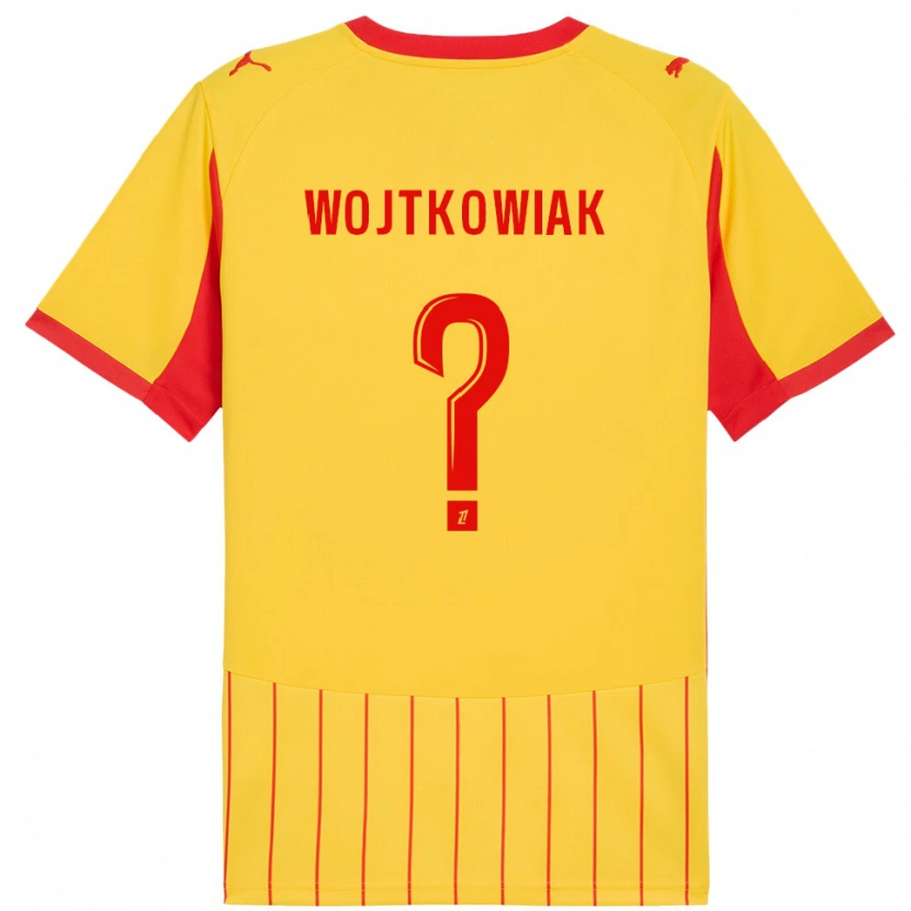 Danxen Dětské Valentin Wojtkowiak #0 Žlutá Červená Domů Hráčské Dresy 2025/26 Dres
