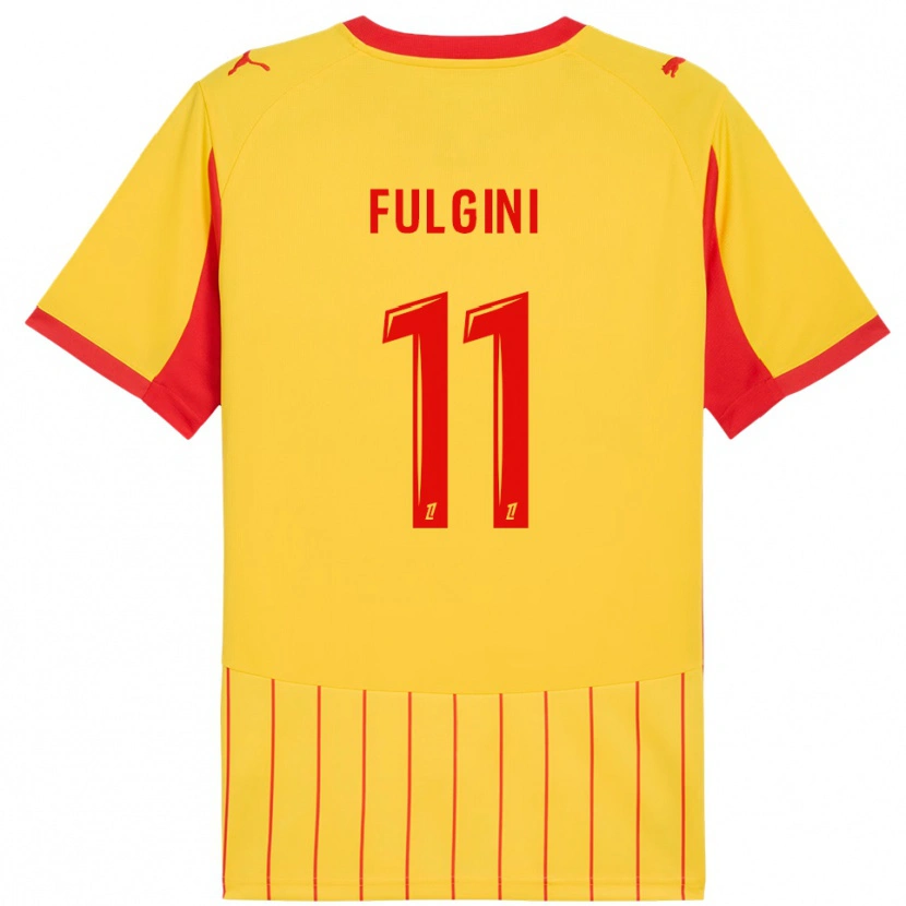 Danxen Dětské Angelo Fulgini #11 Žlutá Červená Domů Hráčské Dresy 2025/26 Dres