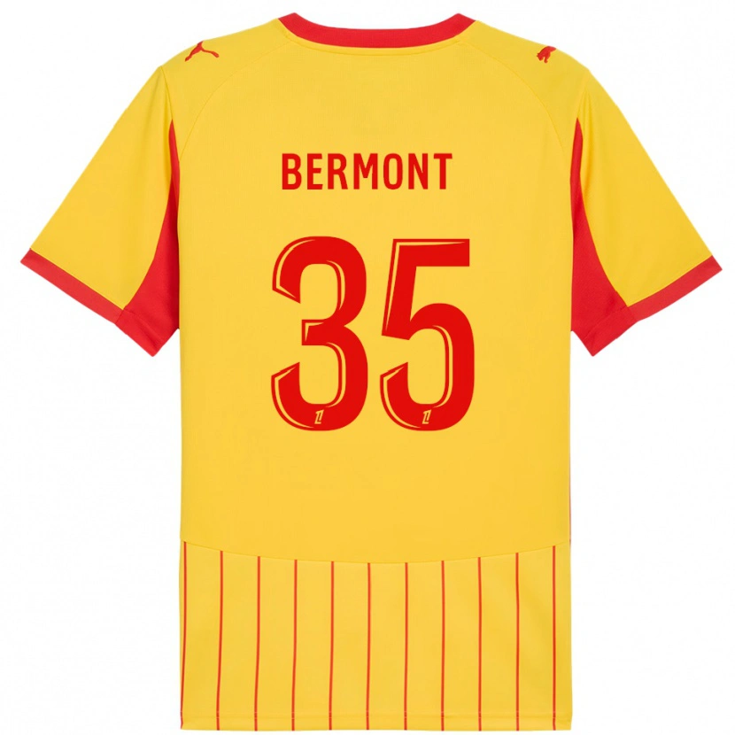 Danxen Dětské Anthony Bermont #35 Žlutá Červená Domů Hráčské Dresy 2025/26 Dres