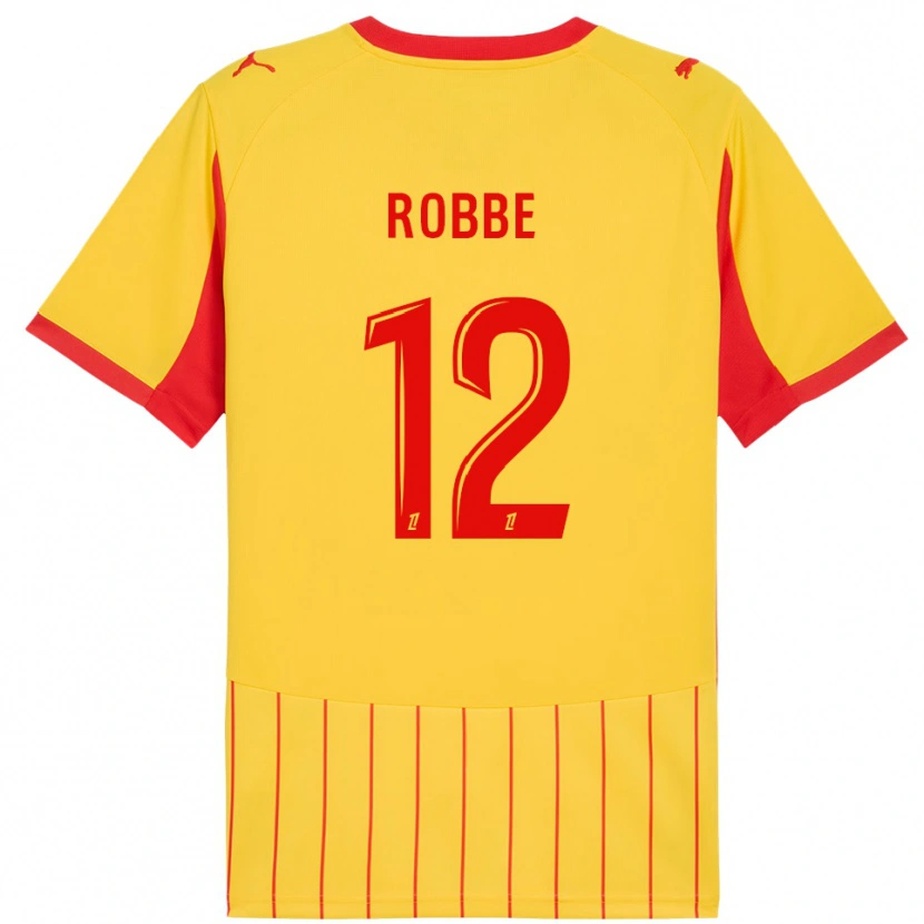 Danxen Dětské Lucas Robbe #12 Žlutá Červená Domů Hráčské Dresy 2025/26 Dres