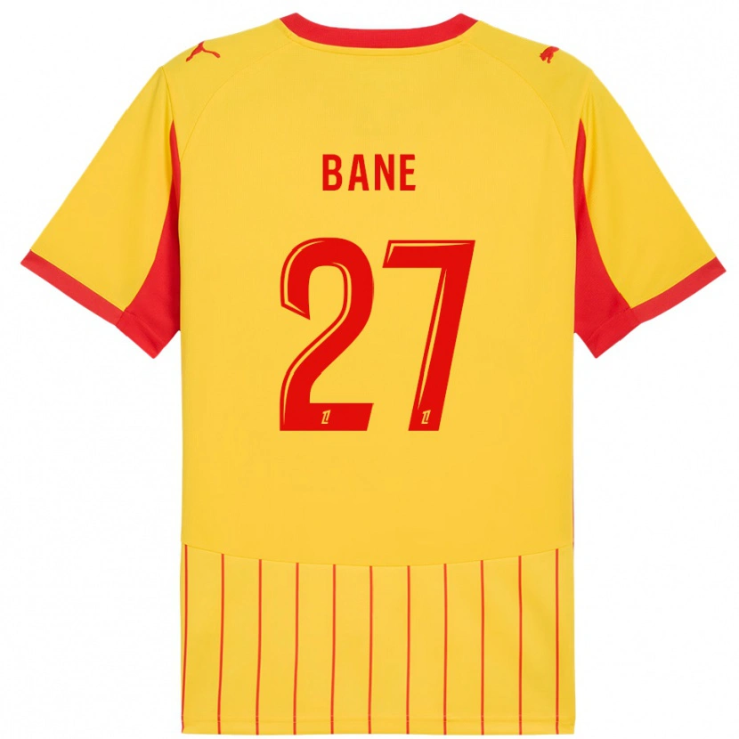 Danxen Dětské Sidi Bane #27 Žlutá Červená Domů Hráčské Dresy 2025/26 Dres