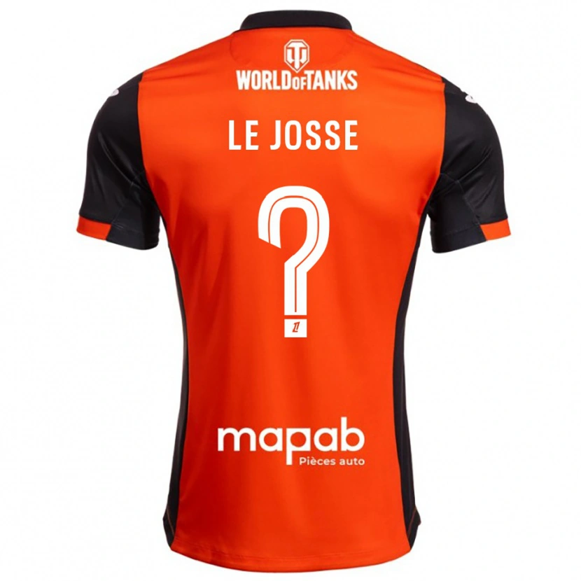 Danxen Dětské Ewen Le Josse #0 Černá Oranžová Domů Hráčské Dresy 2025/26 Dres