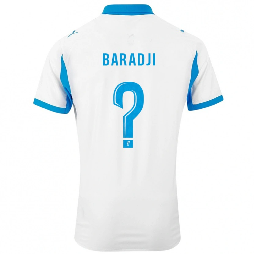 Danxen Dětské Mohamed Baradji #0 Bílá Nebesky Modrá Domů Hráčské Dresy 2025/26 Dres