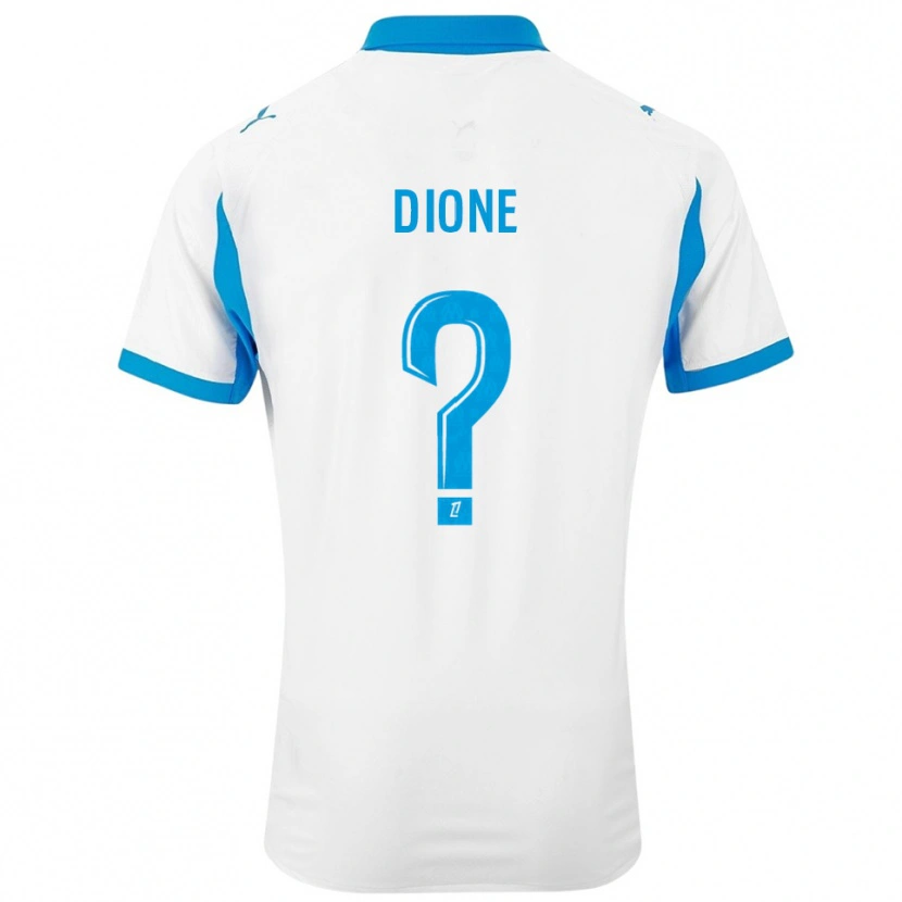 Danxen Dětské Babacar Dione #0 Bílá Nebesky Modrá Domů Hráčské Dresy 2025/26 Dres