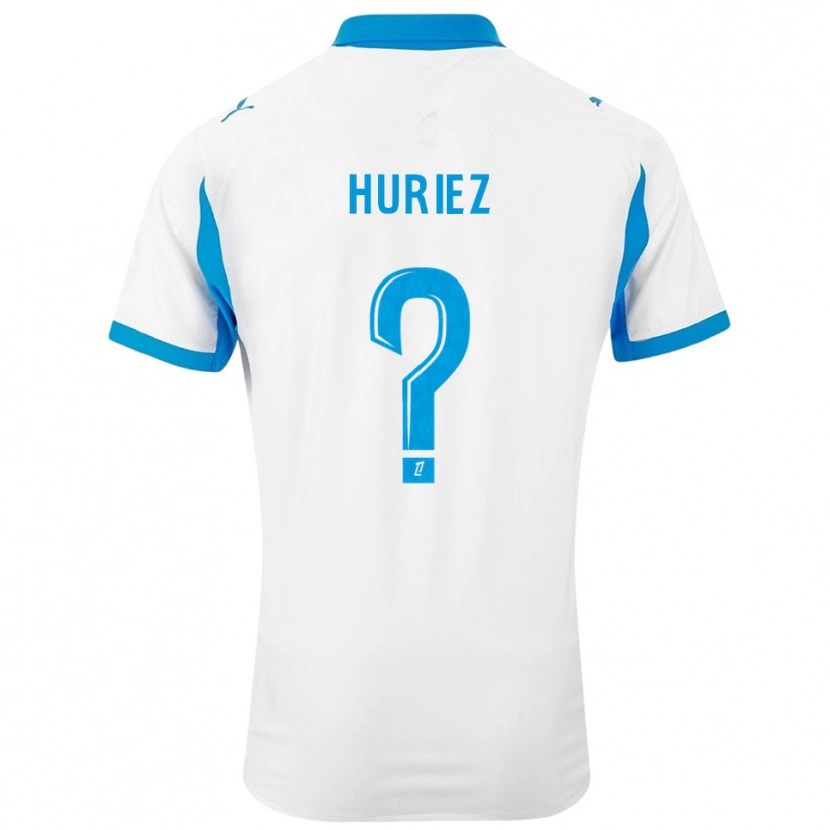 Danxen Dětské Evan Huriez #0 Bílá Nebesky Modrá Domů Hráčské Dresy 2025/26 Dres