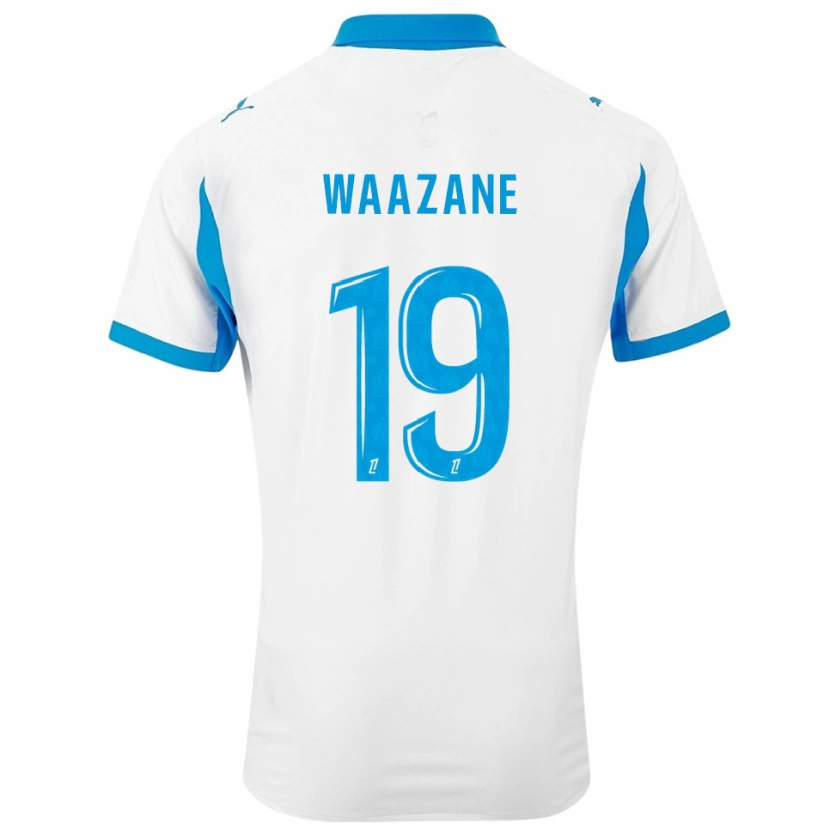 Danxen Dětské Jassim Waazane #19 Bílá Nebesky Modrá Domů Hráčské Dresy 2025/26 Dres