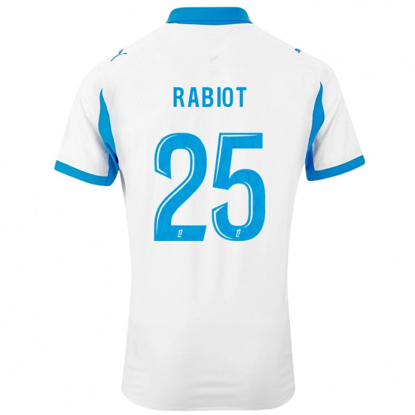 Danxen Dětské Adrien Rabiot #25 Bílá Nebesky Modrá Domů Hráčské Dresy 2025/26 Dres