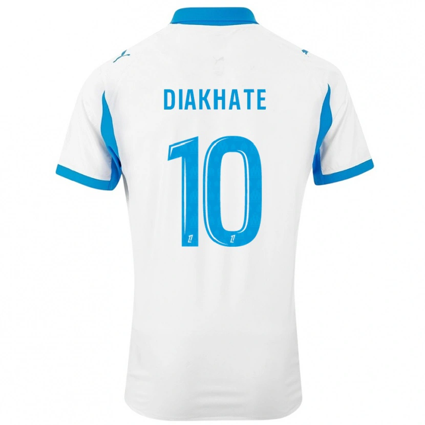 Danxen Dětské Ndeye Awa Diakhaté #10 Bílá Nebesky Modrá Domů Hráčské Dresy 2025/26 Dres