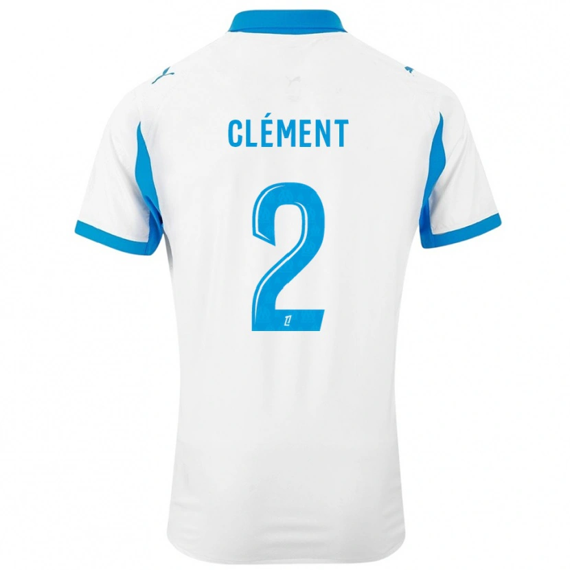Danxen Dětské Mathis Clément #2 Bílá Nebesky Modrá Domů Hráčské Dresy 2025/26 Dres