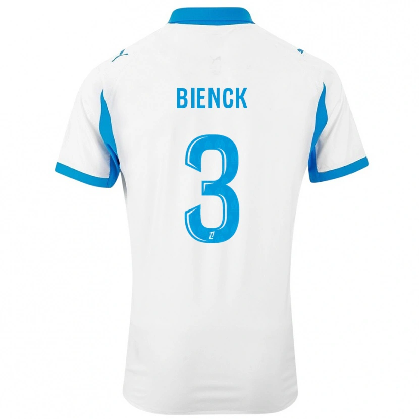 Danxen Dětské Felix Bienck #3 Bílá Nebesky Modrá Domů Hráčské Dresy 2025/26 Dres
