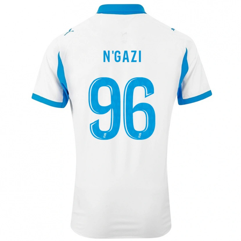 Danxen Dětské Chloé N'gazi #96 Bílá Nebesky Modrá Domů Hráčské Dresy 2025/26 Dres