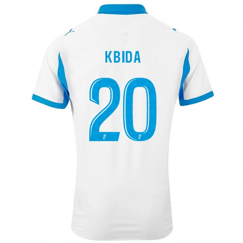 Danxen Dětské Ines Kbida #20 Bílá Nebesky Modrá Domů Hráčské Dresy 2025/26 Dres
