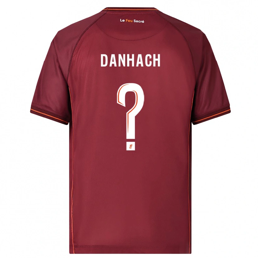 Danxen Dětské Djebril Danhach #0 Burgundská Bílá Domů Hráčské Dresy 2025/26 Dres