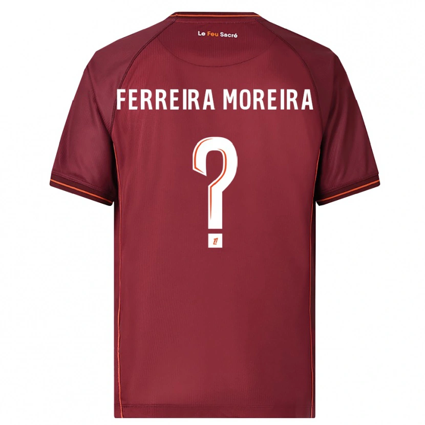 Danxen Dětské Ruben Ferreira Moreira #0 Burgundská Bílá Domů Hráčské Dresy 2025/26 Dres
