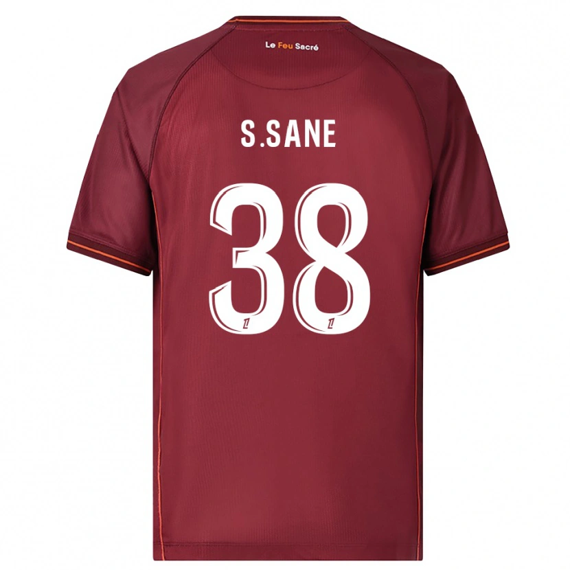 Danxen Dětské Sadibou Sané #38 Burgundská Bílá Domů Hráčské Dresy 2025/26 Dres