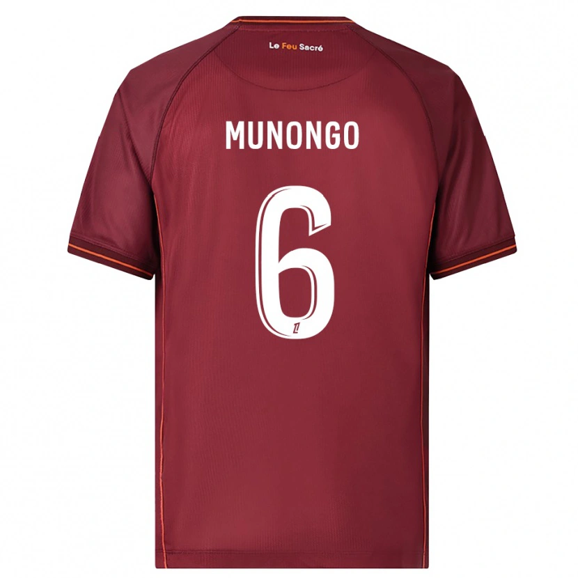 Danxen Dětské Believe Munongo #6 Burgundská Bílá Domů Hráčské Dresy 2025/26 Dres