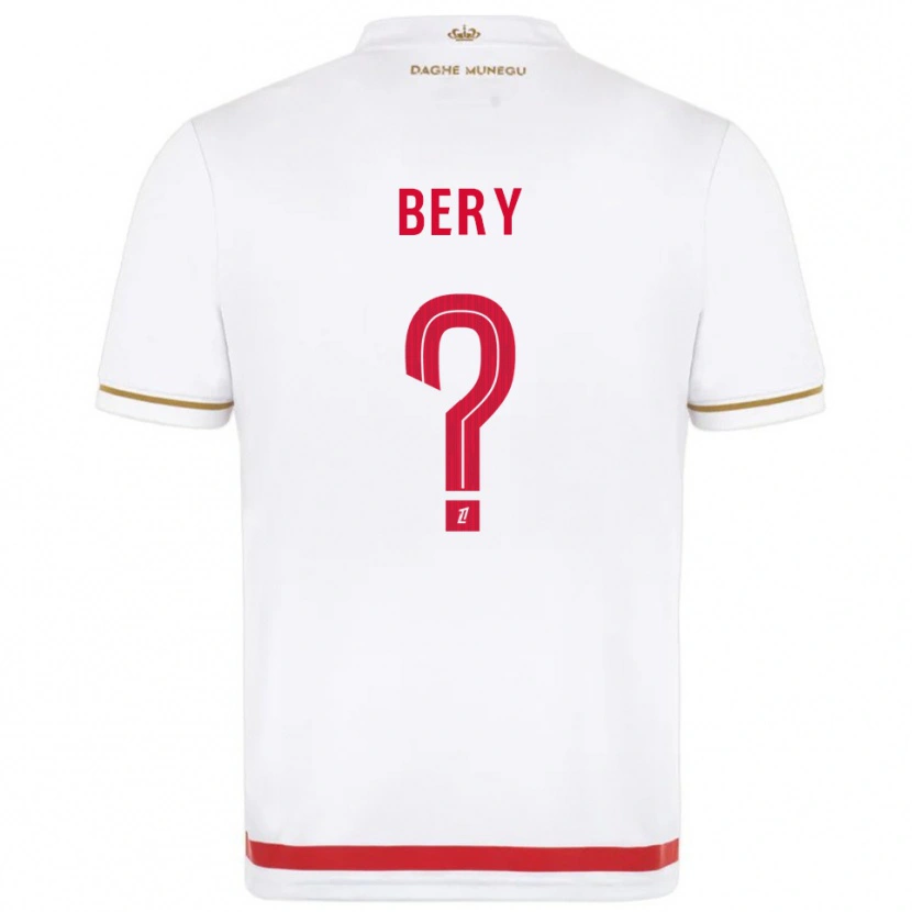 Danxen Dětské Jules Bery #0 Červená Bílá Domů Hráčské Dresy 2025/26 Dres