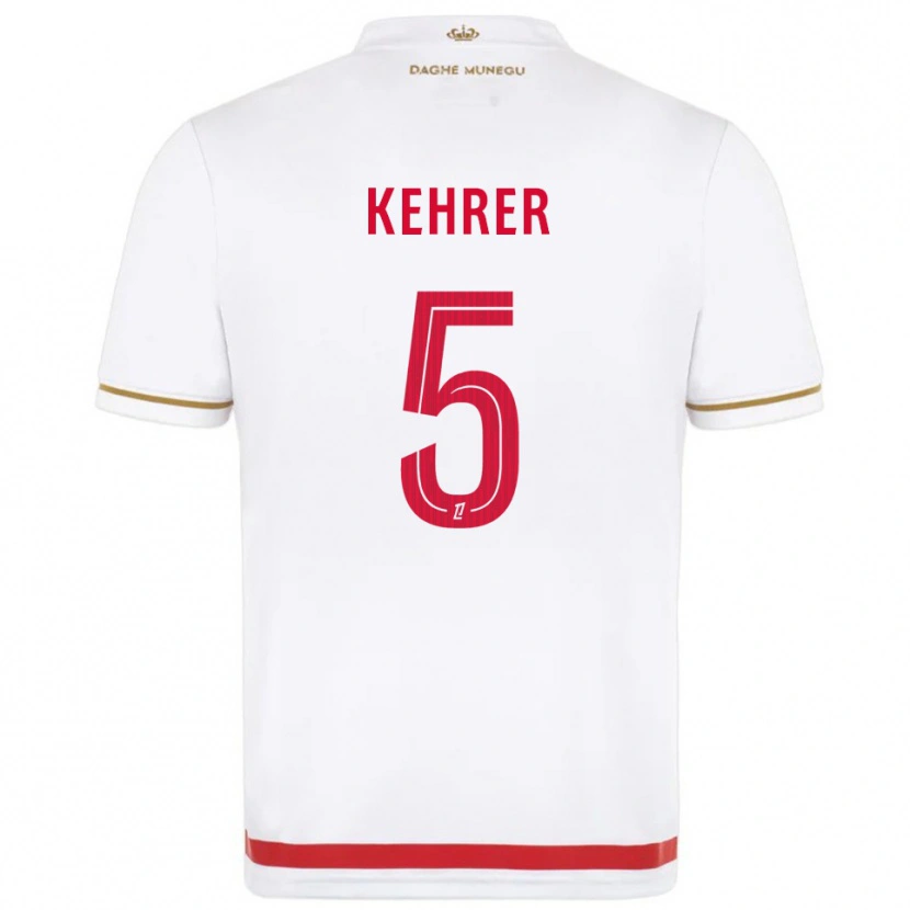 Danxen Dětské Thilo Kehrer #5 Červená Bílá Domů Hráčské Dresy 2025/26 Dres