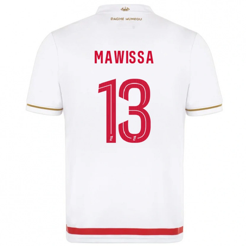 Danxen Dětské Christian Mawissa #13 Červená Bílá Domů Hráčské Dresy 2025/26 Dres