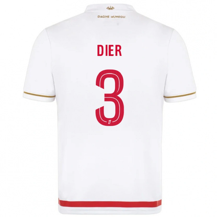Danxen Dětské Eric Dier #3 Červená Bílá Domů Hráčské Dresy 2025/26 Dres