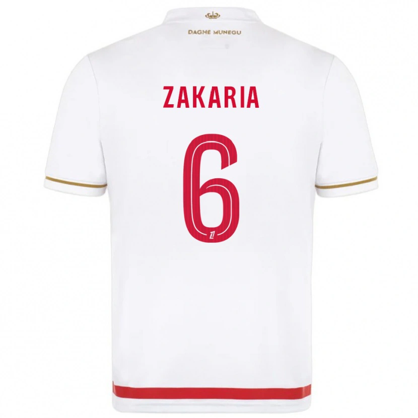 Danxen Dětské Denis Zakaria #6 Červená Bílá Domů Hráčské Dresy 2025/26 Dres