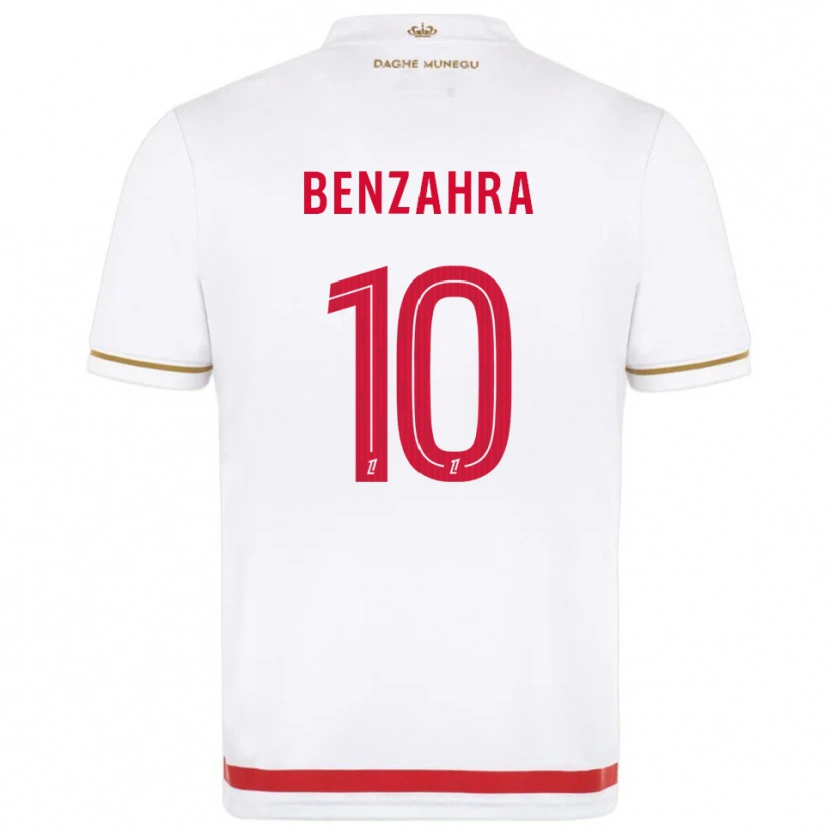Danxen Dětské Safouane Benzahra #10 Červená Bílá Domů Hráčské Dresy 2025/26 Dres