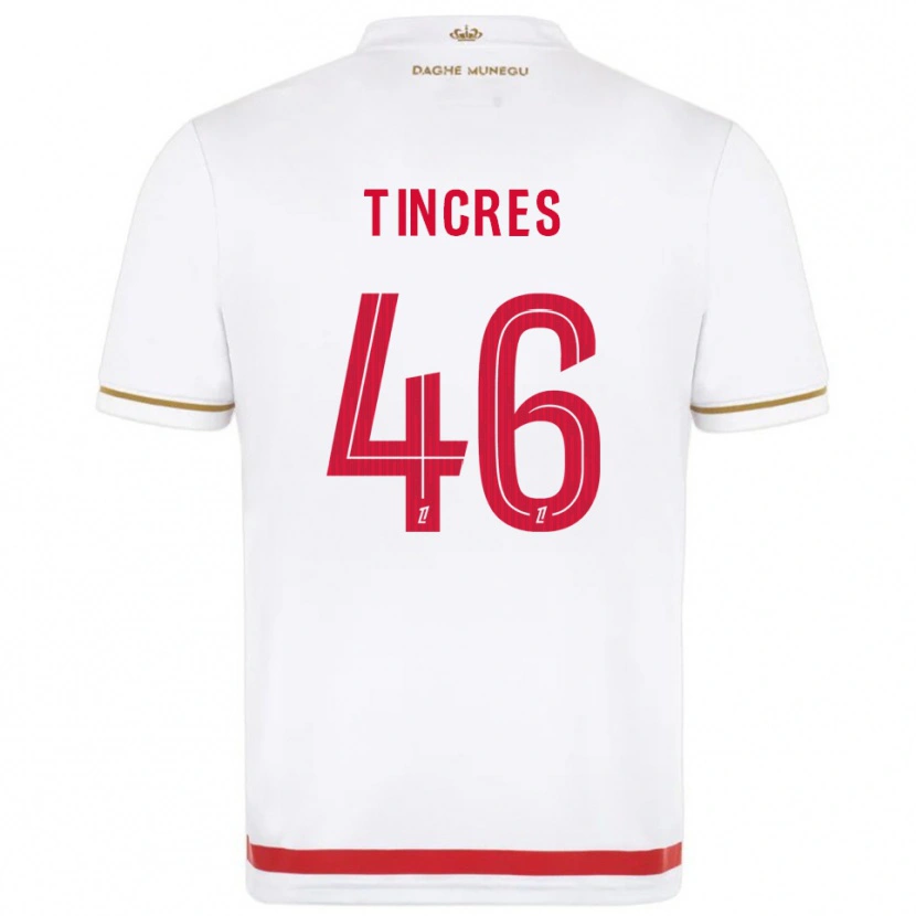 Danxen Dětské Joan Tincres #46 Červená Bílá Domů Hráčské Dresy 2025/26 Dres
