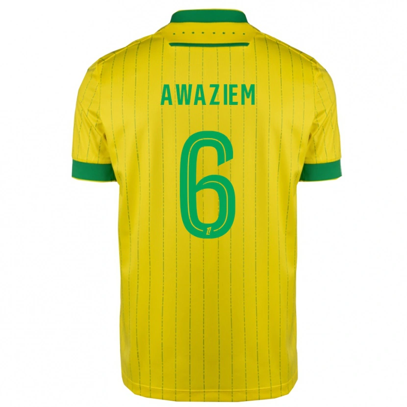 Danxen Dětské Chidozie Awaziem #6 Žlutá Zelená Domů Hráčské Dresy 2025/26 Dres