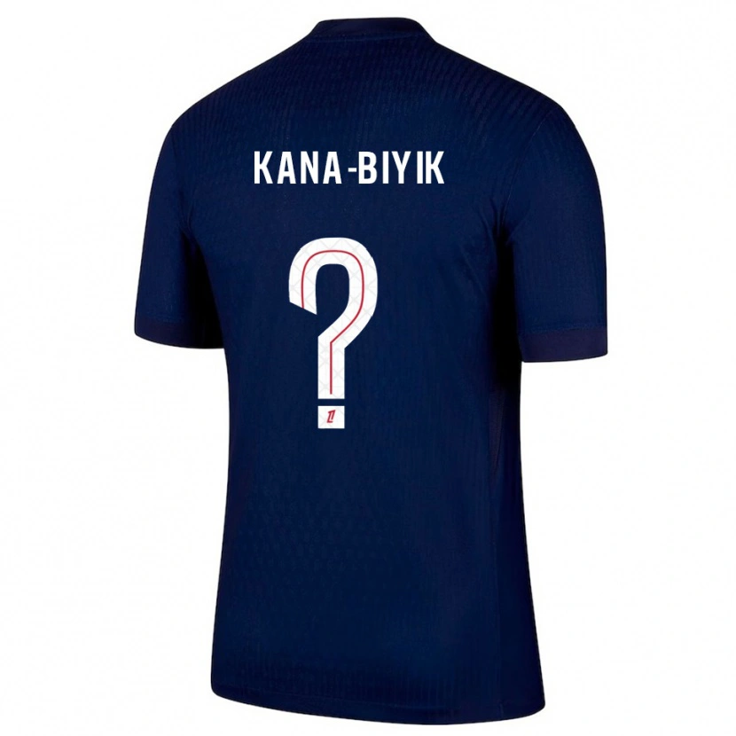 Danxen Dětské Lorenzo Kana-Biyik #0 Tmavě Modrá Červená Domů Hráčské Dresy 2025/26 Dres