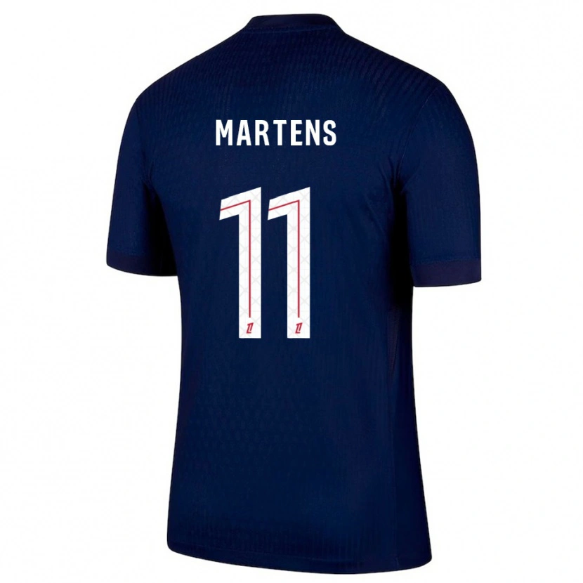 Danxen Dětské Lieke Martens #11 Tmavě Modrá Červená Domů Hráčské Dresy 2025/26 Dres