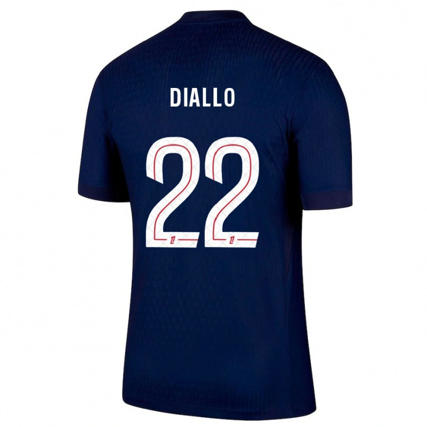 Danxen Dětské Abdou Diallo #22 Tmavě Modrá Červená Domů Hráčské Dresy 2025/26 Dres