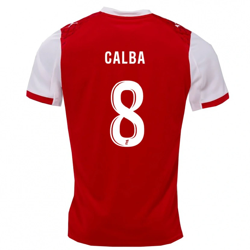 Danxen Dětské Lucie Calba #8 Červená Bílá Domů Hráčské Dresy 2025/26 Dres