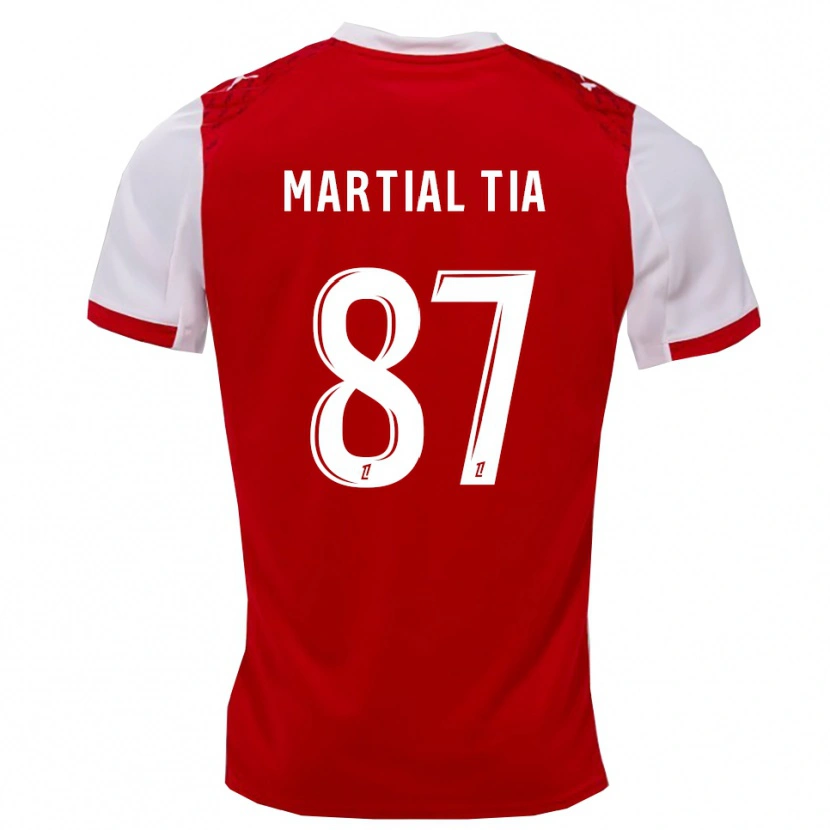 Danxen Dětské Ange Martial Tia #87 Červená Bílá Domů Hráčské Dresy 2025/26 Dres