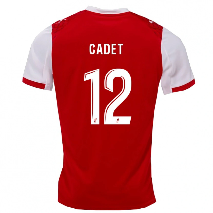 Danxen Dětské Charlélie Cadet #12 Červená Bílá Domů Hráčské Dresy 2025/26 Dres