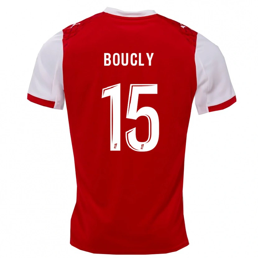 Danxen Dětské Maïté Boucly #15 Červená Bílá Domů Hráčské Dresy 2025/26 Dres