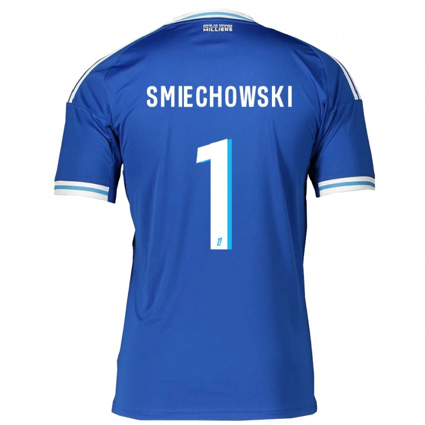 Danxen Dětské Artur Smiechowski #1 Modrá Bílá Domů Hráčské Dresy 2025/26 Dres