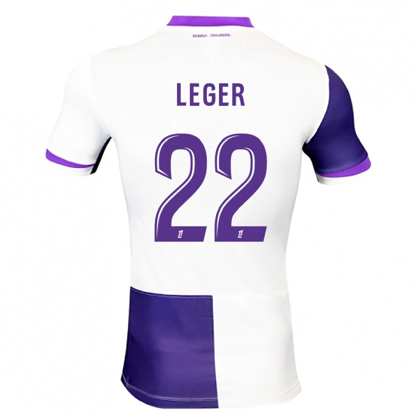 Danxen Dětské Christelle Léger #22 Fialová Bílá Domů Hráčské Dresy 2025/26 Dres