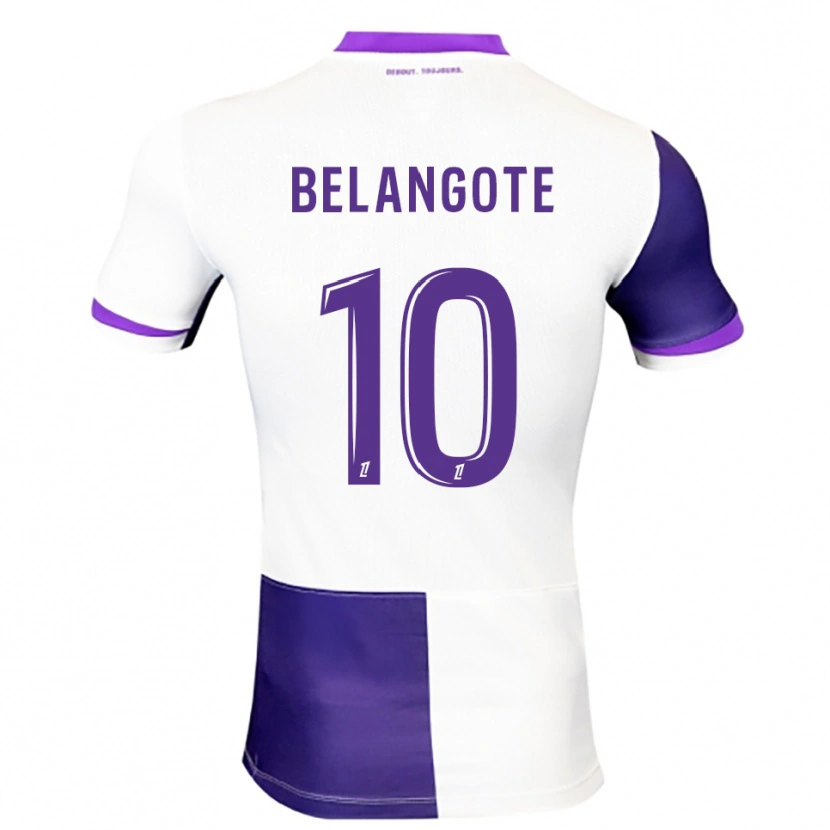 Danxen Dětské Aël Belangote #10 Fialová Bílá Domů Hráčské Dresy 2025/26 Dres