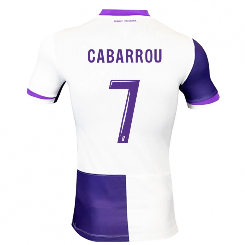 Danxen Dětské Tom Cabarrou #7 Fialová Bílá Domů Hráčské Dresy 2025/26 Dres