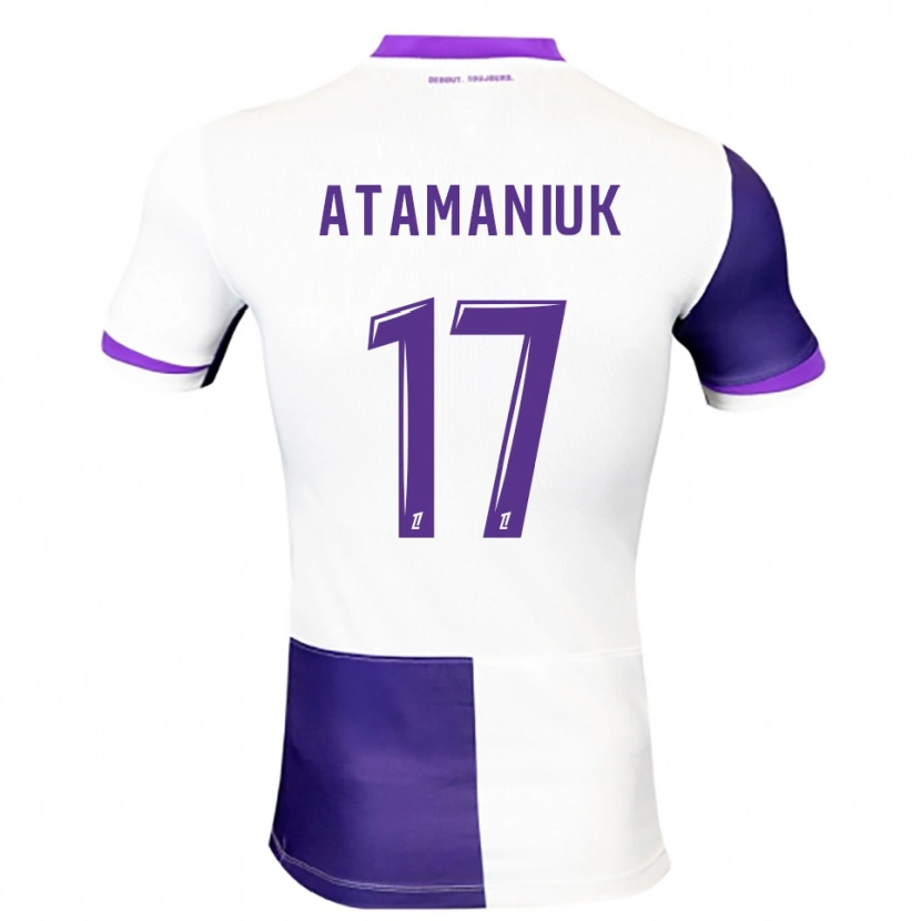 Danxen Dětské Alexandra Atamaniuk #17 Fialová Bílá Domů Hráčské Dresy 2025/26 Dres