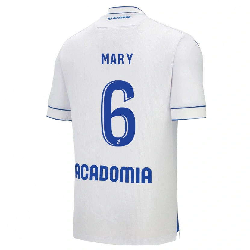 Danxen Dětské Théo Mary #6 Bílá Modrá Domů Hráčské Dresy 2025/26 Dres
