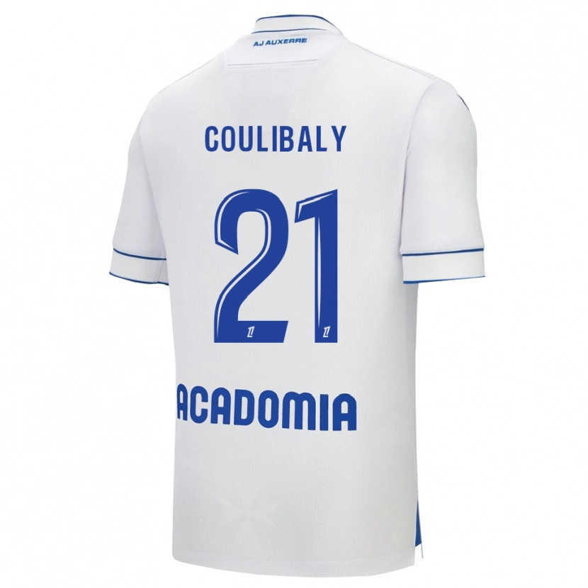Danxen Dětské Lasso Coulibaly #21 Bílá Modrá Domů Hráčské Dresy 2025/26 Dres