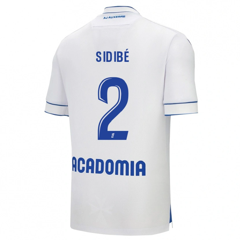 Danxen Dětské Ismaël Sidibé #2 Bílá Modrá Domů Hráčské Dresy 2025/26 Dres