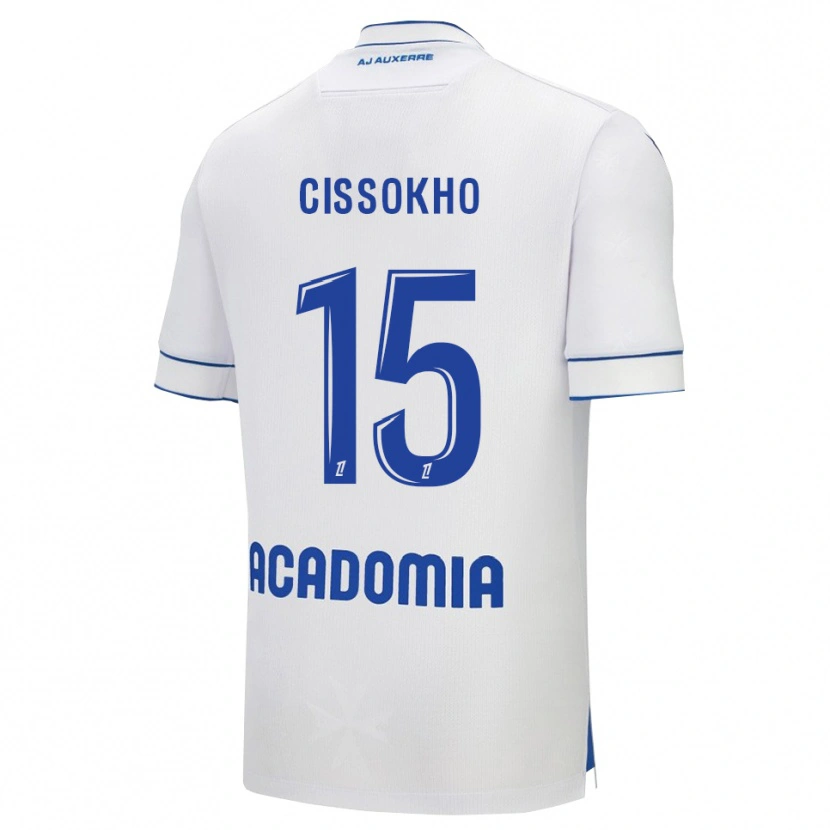 Danxen Dětské Mamoudou Cissokho #15 Bílá Modrá Domů Hráčské Dresy 2025/26 Dres