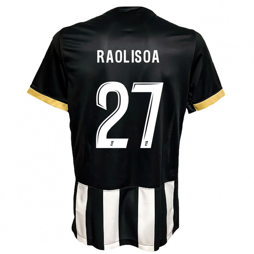 Danxen Dětské Lilian Raolisoa #27 Černá Bílá Domů Hráčské Dresy 2025/26 Dres
