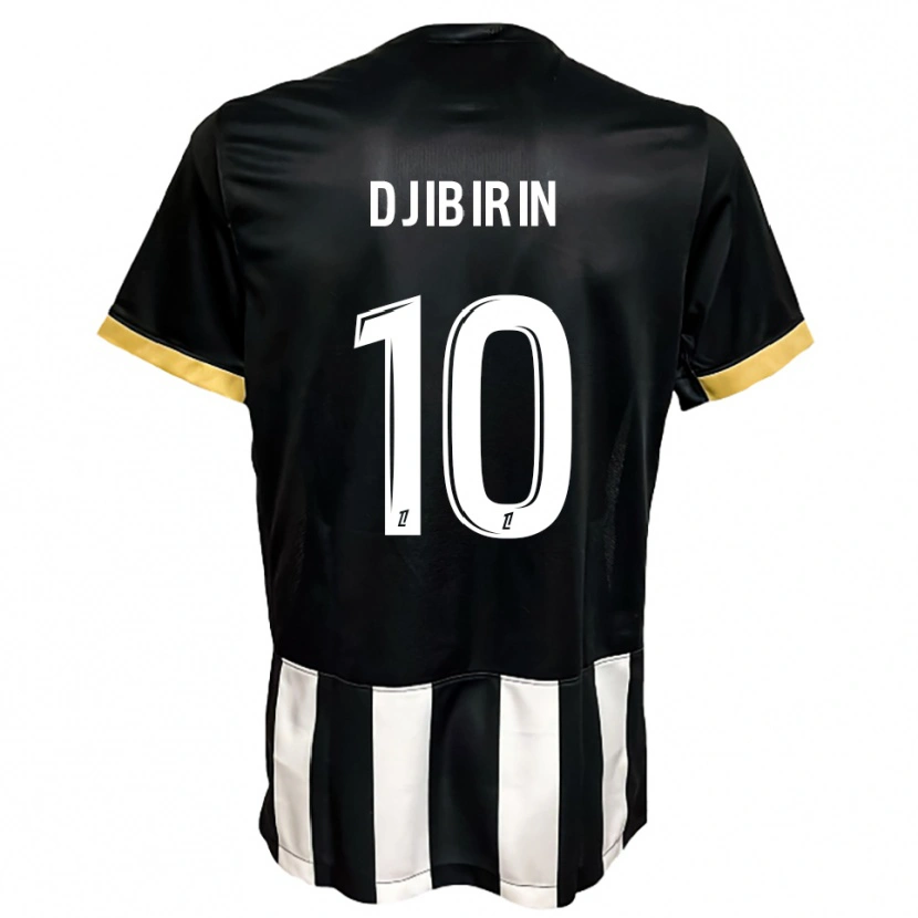 Danxen Dětské Harouna Djibirin #10 Černá Bílá Domů Hráčské Dresy 2025/26 Dres