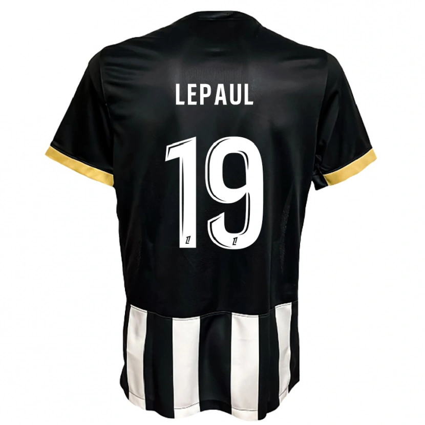 Danxen Dětské Estéban Lepaul #19 Černá Bílá Domů Hráčské Dresy 2025/26 Dres
