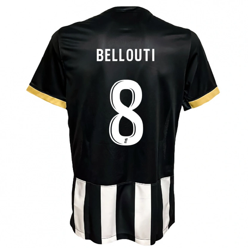 Danxen Dětské Enzo Bellouti #8 Černá Bílá Domů Hráčské Dresy 2025/26 Dres