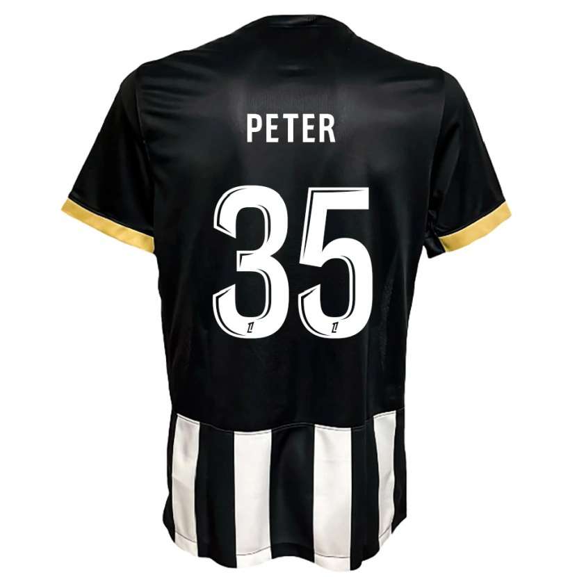 Danxen Dětské Prosper Peter #35 Černá Bílá Domů Hráčské Dresy 2025/26 Dres