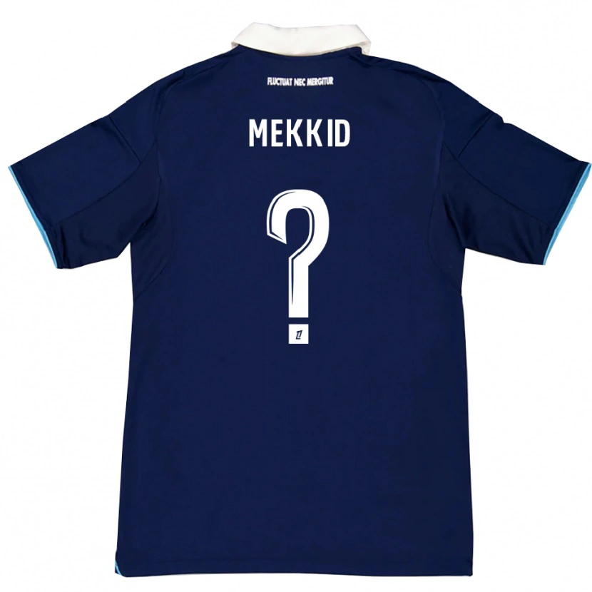 Danxen Dětské Ayoub Mekkid #0 Tmavě Modrá Bílá Domů Hráčské Dresy 2025/26 Dres